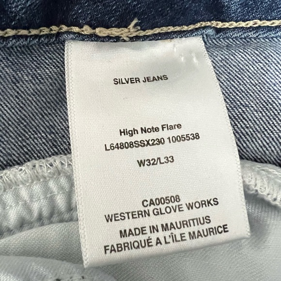 Silver Jeans High Note High Rise Flare Leg 32/33 - Picture 2 of 8